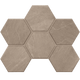 Плитка Мозаика Estima Gabbro Grey Hexagon 25x28.5 - 1