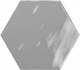 Плитка Настенная плитка Ribesalbes Geometry Hex Grey Glossy 15x17.3 - 1