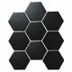 Плитка Мозаика Starmosaic Geometry Hexagon big Black Matt 25.6x29.5 - 1