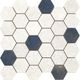 Плитка Мозаика Peronda Grunge Floor White Hexa 28.3x29.4 - 1