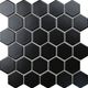 Hexagon small Black Mat
