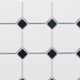 Плитка Мозаика Starmosaic Hex+octagon+triangolo Octagon big White/Black Matt 30x30 - 1