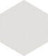 Плитка Керамогранит ITT Ceramic Hexa White 23.2x26.7 - 1
