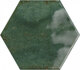 Hex Olive Glossy 15x17.3