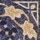 Плитка Декор Vives Iliada Cantonera Laertes Azul 43.5x43.5 - 1