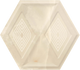 Beige Heksagon Struktura Sciana 19,8x17,1