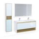  Комплект мебели Jorno Glass 120 белый - 1