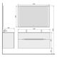  Комплект мебели Jorno Glass 120 белый - 8