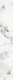 Плитка Бордюр LB-Ceramics Каррарский мрамор Цветы 1504-0145 7.5x45 - 1