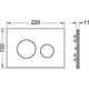  Лицевая панель Tece Loop Modular, стекло светло-бежевое 9240617 - 2
