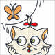 Плитка Декор Kerama Marazzi Кошки-Мышки Бабочка 20x20 - 1