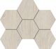 Плитка Мозаика Estima Kraft Wood Nordic Kw00 Hexagon  структур. 25x28.5 - 1