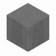 Плитка Мозаика Estima Luna Anthracite Cube 25x29 - 1