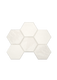 White Hexagon 30x30