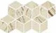 Мозаика на сетке настенная Mos.T3-3D Bianco 17x29,1