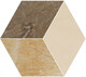 Плитка Мозаика Versace Marble Mosaico T3 L.Marrone-oro-beige 39x45 - 1