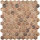 Плитка Мозаика Vidrepur Marbles/Woods Hex С0002694 30.7x31.7 - 1