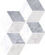Плитка Мозаика Vitra Marmori Ромб Холодный Микс 28.5x29.5 - 1