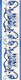 Плитка Бордюр Adex Modernista Cenefa Benidoleig PB Azul C/C B 7.5x15 - 1
