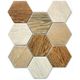 Плитка Мозаика Bonaparte Mosaics Wood comb 29.5x25.6 - 1