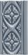 Плитка Бордюр Adex Neri Relieve Bizantino Storm Blue 7.5x15 - 1