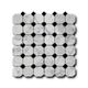 Плитка Мозаика Art & Natura Octagon Pattern Bianco Carrara + Nero Marquina 30.5x30.5 - 1