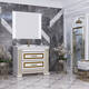  Комплект мебели Opadiris Оникс 100 С Золотой Патиной белый - 1