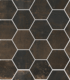 Плитка Мозаика Sant'Agostino Oxidart Hexagon Oxid.Black 27x32.5 - 1