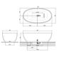  Полиэфирная ванна Antonio Lupi Reflex REFLEX Ginger/satin steel 167x86x53 - 2
