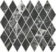 Плитка Декор Kerama Marazzi Риальто Мозаичный чёрный глянцевый 37.5x35 - 1