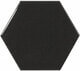 Плитка настенная Hexagon Black 10,7x12,4