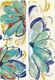 Плитка Настенная плитка Imola Ceramica Shades Flowers Sea Mix 20x60 - 1
