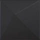 Плитка настенная Kioto Black Mat. 25x25