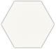 Плитка Керамогранит Paradyz Shiny Lines Bianco Heksagon Gres.Mat 19.8x17.1 - 1