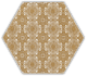 Gold Heksagon Inserto E