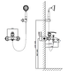  Смеситель для ванны с душем AltroBagno Beatrice 0205 BrNe - 2