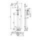  Напольный смеситель для ванны с душем Fantini AK/25 33 P5 Y080B - 2