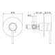 Смеситель для ванны с душем Gattoni Circle Two