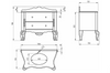 Комплект мебели Migliore Virginia L110 cm - 5