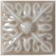 Плитка Вставка Adex Studio Taco Relieve Flor Nº 2 Silver Sands 3x3 - 1