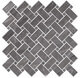 Плитка Мозаика Cerdomus Supreme Kadi Charcoal Lev. 30x30 - 1
