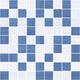 Плитка Мозаика Ceramica Classic Waterlife Stripes синий+серый 30x30 - 1