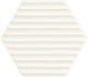 Плитка Настенная плитка Paradyz Woodskin Bianco Heksagon Struktura B 19.8x17.1 - 1