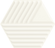 Плитка Настенная плитка Paradyz Woodskin Bianco Heksagon Struktura С 19.8x17.1 - 1